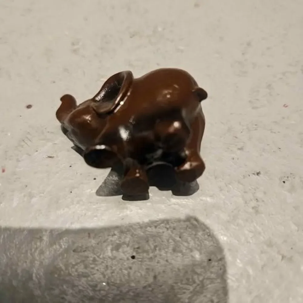 Small Brown Elephant Figurine